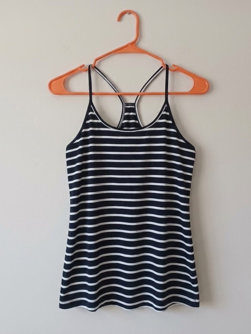 Brand New Striped Black and White Racerback Tank Top